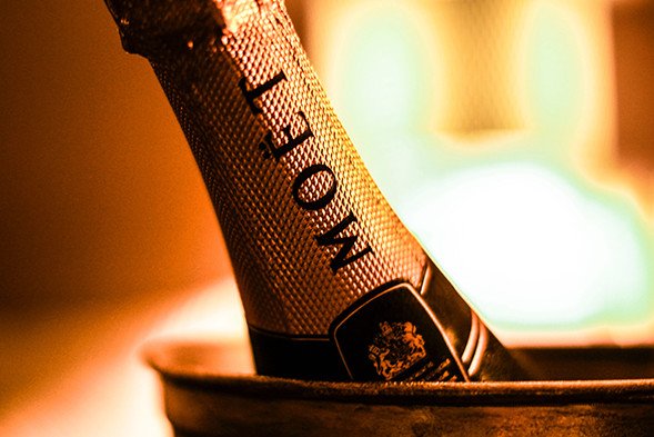 A bottle of Champagne