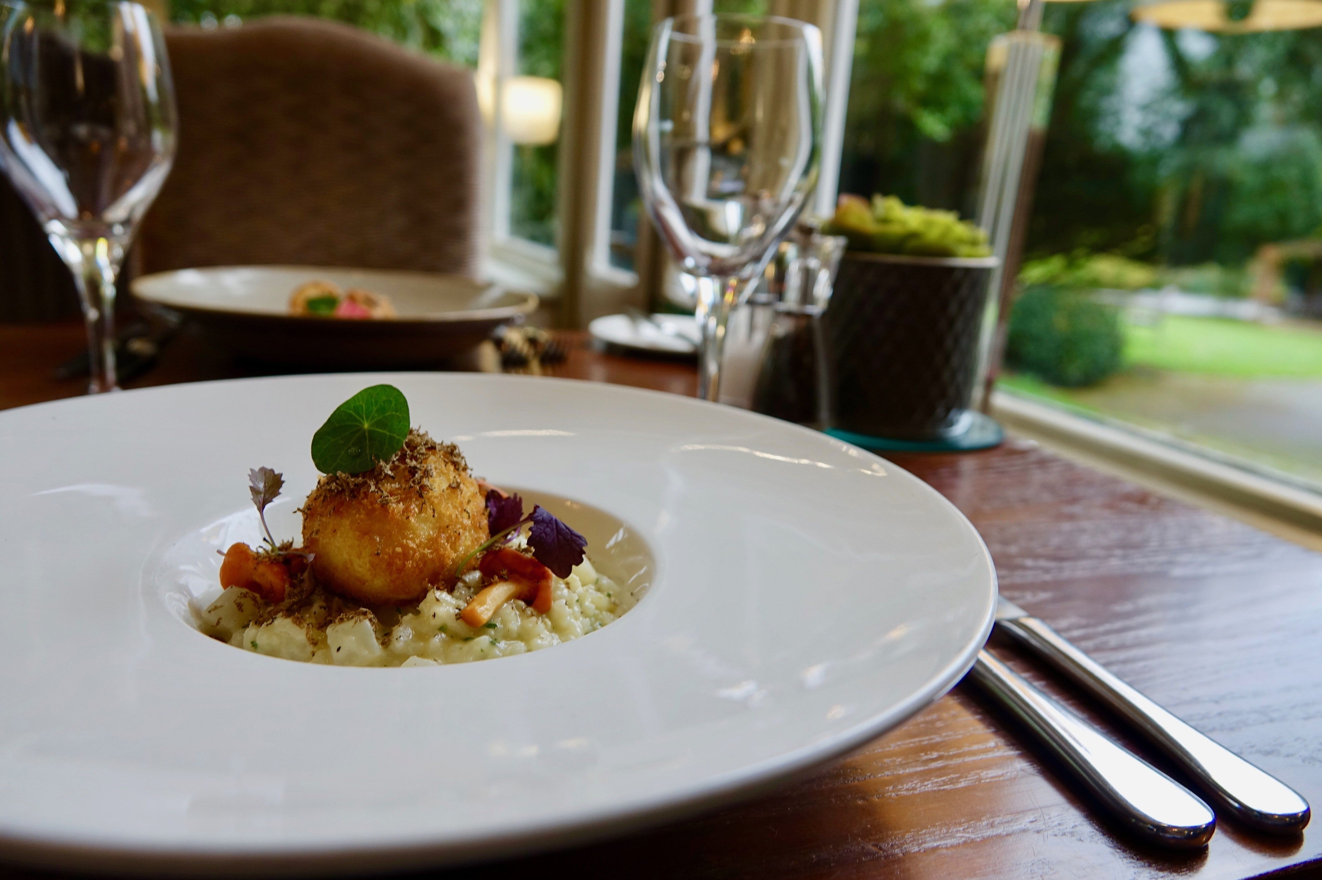 Vegetarian menu with matched wines