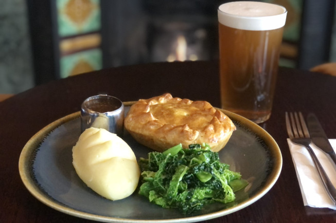 2 Steak Pies & 2 Pints of Bitter