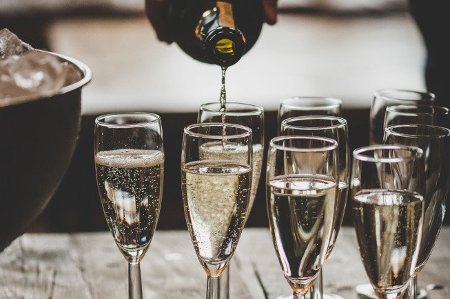 Bottle of House Champagne