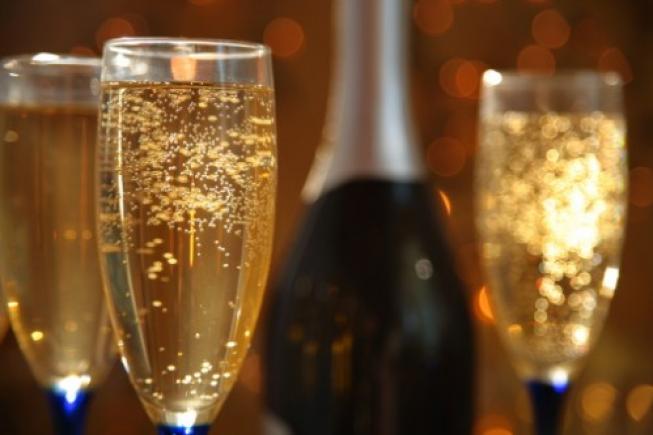 A bottle of Champagne on arrival