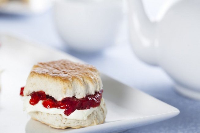 Cream Tea with a Glass of Prosecco