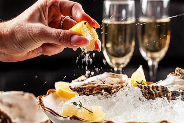 Oysters and Champagne